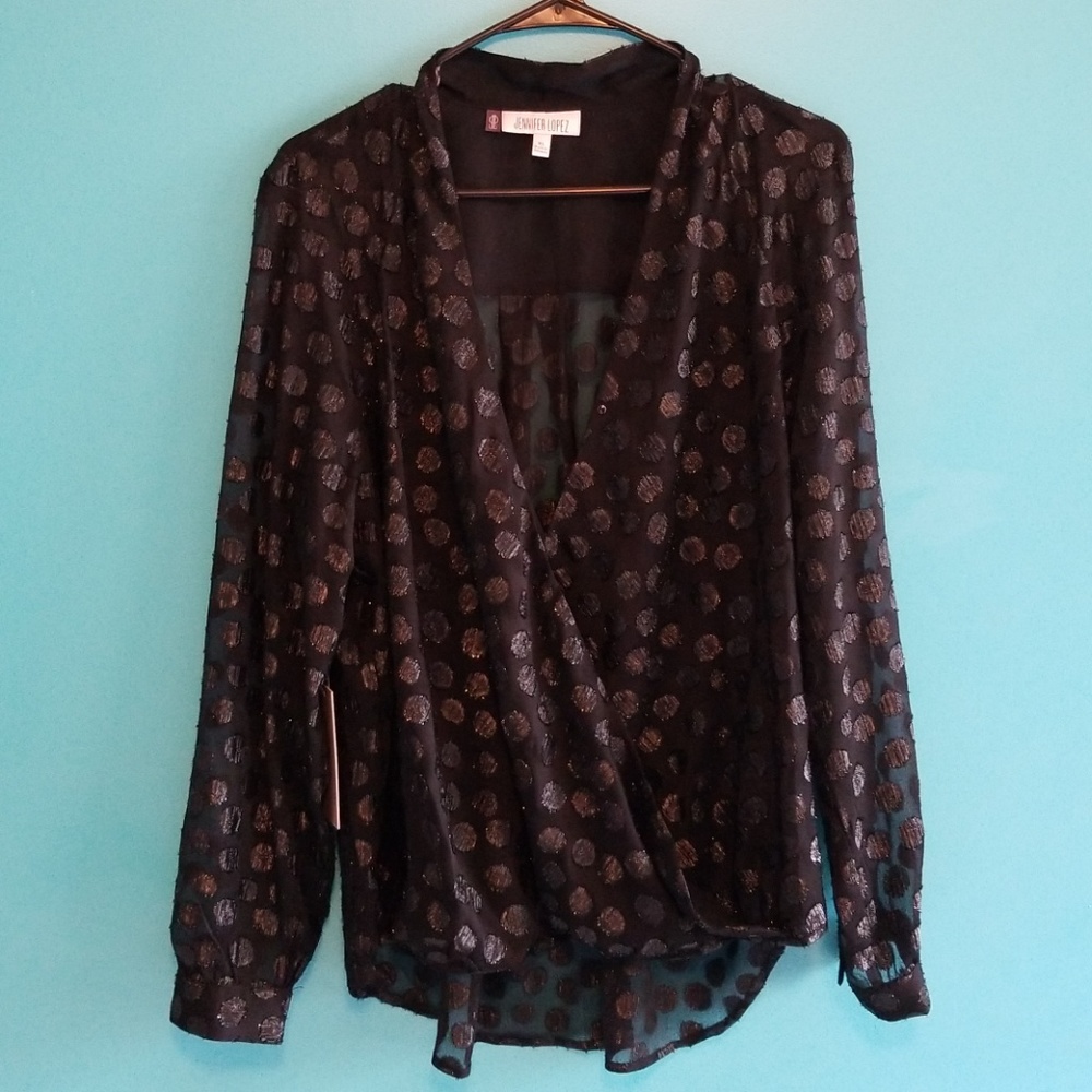 Jennifer Lopez Sparkled Dot Top
